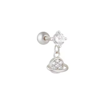 Silver Planet Stud Earrings waterproof tarnish-free jewellery - Binky Belle