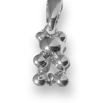 Silver Sleek Gummy Bear Charm Charm waterproof tarnish-free jewellery - Binky Belle