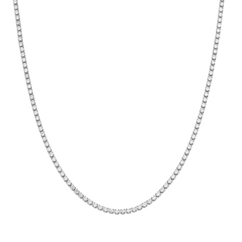 Silver Tennis Necklace Necklace waterproof tarnish-free jewellery - Binky Belle