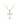 A gold Art Deco cross necklace with a chain link, featuring a cross with geometric detailing and small embedded stones.