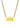 A gold-plated necklace with a rectangular pendant featuring the angel number 444.