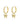 Gold Gracious Butterfly Huggies - Christmas Gift for Her | Personalised Jewellery & Jewelry UK | Binky Belle