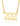 A gold-colored stainless steel necklace with an angel number pendant.