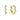 Gold hoop earrings with diamond accents on a white background