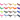A catalog grid showing twenty different fabric tie-on bracelets, numbered 1 through 20. Each bracelet is made of a different colorful woven fabric and tied in a knot.