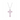 Silver Baby Pink Cross Necklace - Christmas Gift for Her | Personalised Jewellery & Jewelry UK | Binky Belle