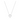 Delicate silver clover pendant necklace with shimmering cubic zirconia on a fine silver chain, minimalist good luck charm jewellery for women