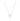 Delicate silver clover pendant necklace with shimmering cubic zirconia on a fine silver chain, minimalist good luck charm jewellery for women