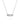 A silver-plated custom necklace with a balloon-style letter pendant, spelling out the name 'Katie'.