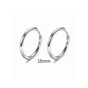 Silver Skye Hoops 15mm